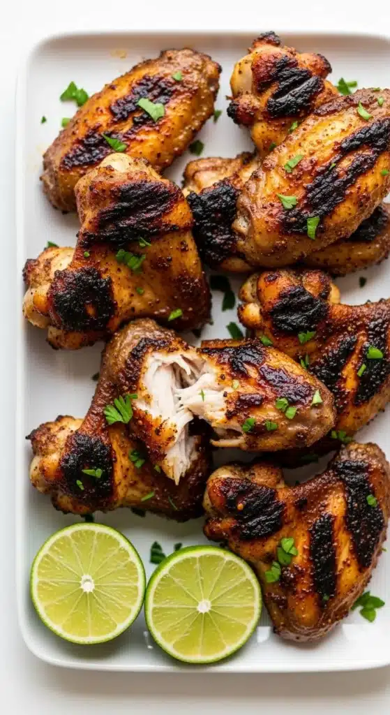 Grilled Dry Rub Chicken Wings