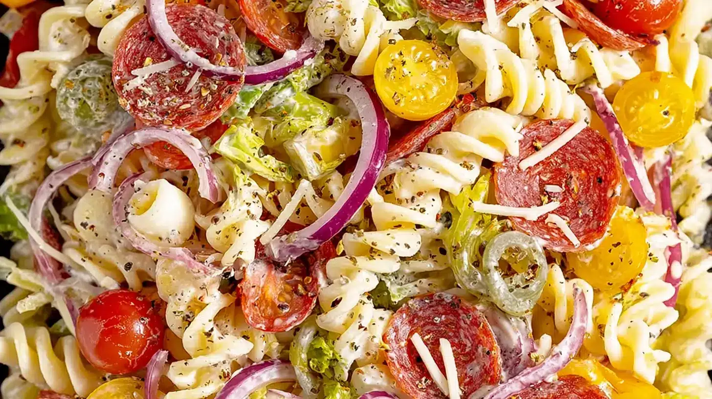 lettuce, Parmesan, and creamy dressing.