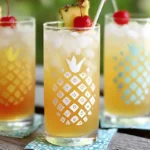 Lemonade Mocktail Recipes: Easy Tropical Party Punch 5 Sunset Lemonade Mocktail — Golden Tropical Refresher