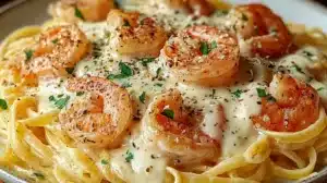 Creamy Garlic Shrimp Pasta: Amazing, Cozy 30-Minute Win Creamy Garlic Shrimp Pasta served in a bowl with creamy Parmesan garlic sauce, sautéed shrimp, parsley, and black pepper