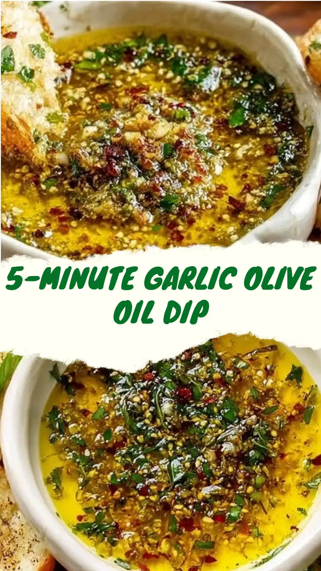 5-Minute Garlic Olive Oil Dip Easy Bread Dip Recipe 3 5-Minute Garlic Olive Oil Dip