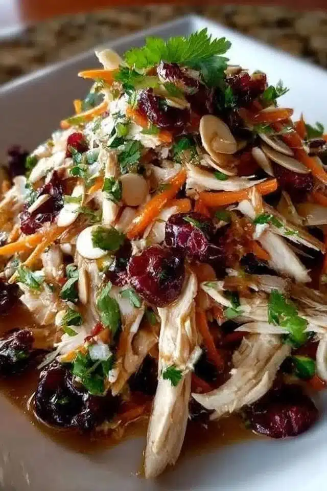 Asian Chicken Cranberry Salad