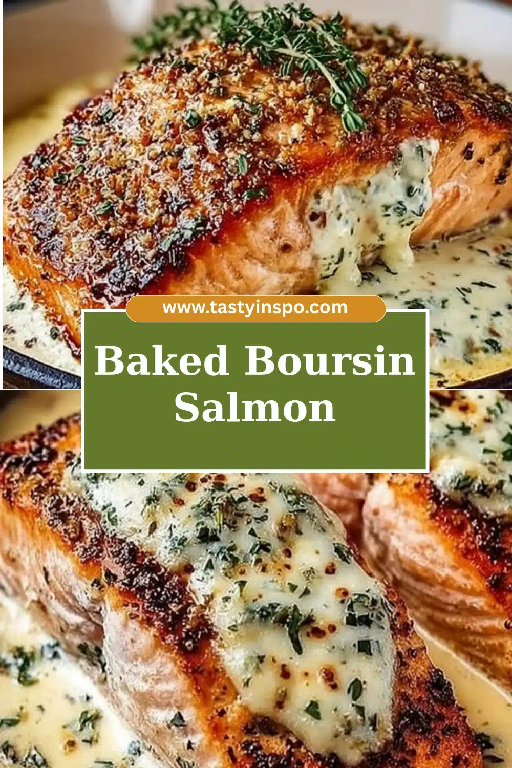 Baked Boursin Salmon