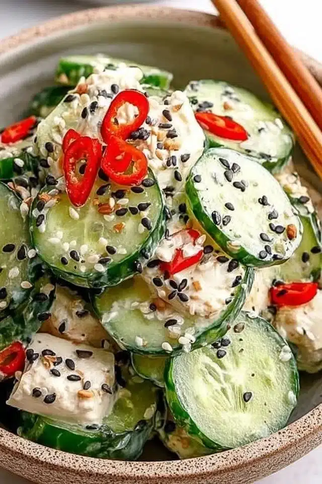 California Roll Cucumber Salad