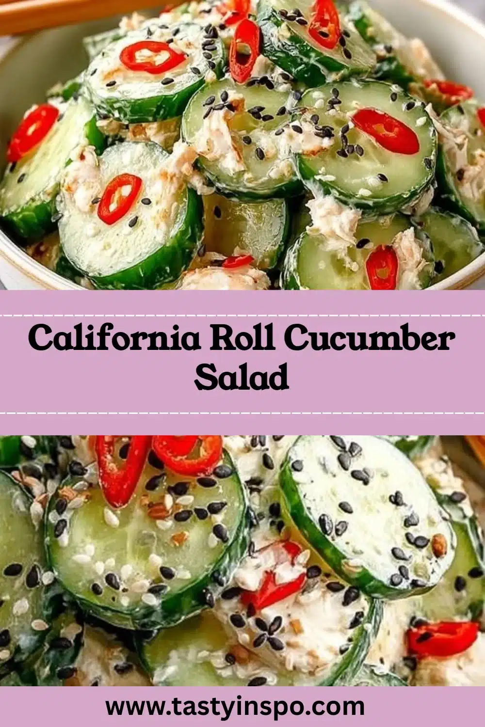 California Roll Cucumber Salad