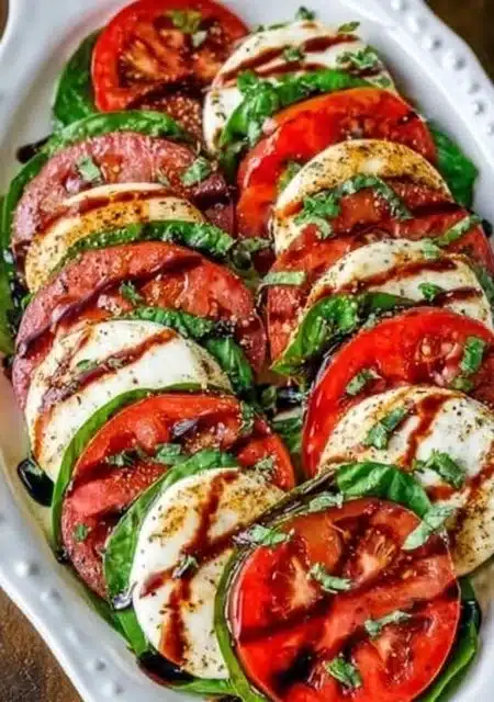 Easy Caprese Salad Fresh 10-Minute Appetizer 2 Caprese Salad