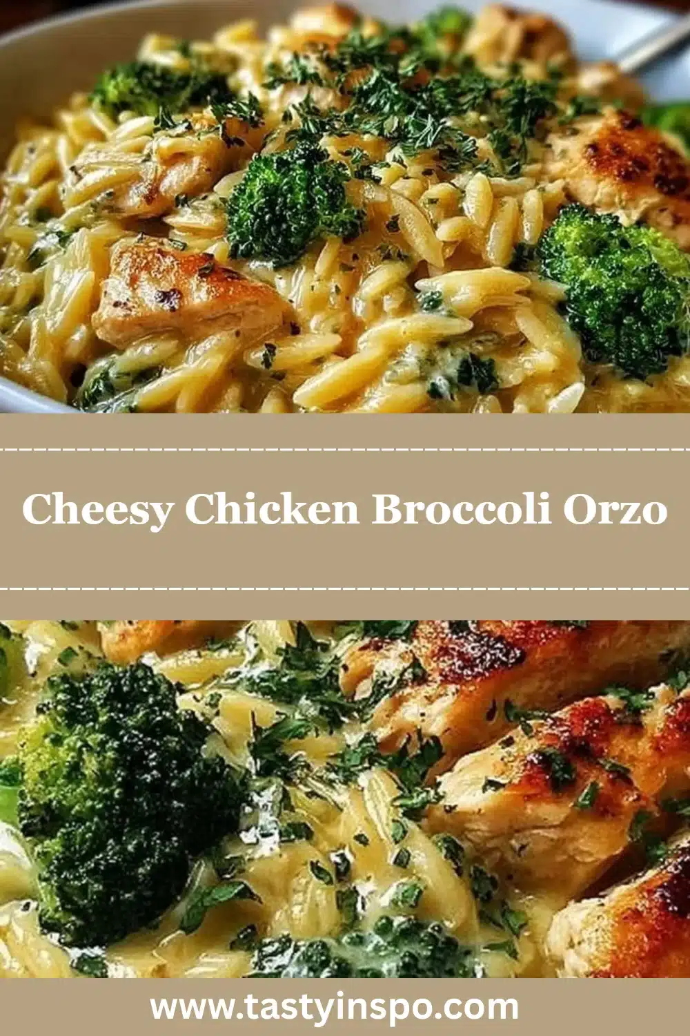 Cheesy Chicken and Broccoli Orzo (Better Than a Casserole) 3 Cheesy Chicken Broccoli Orzo