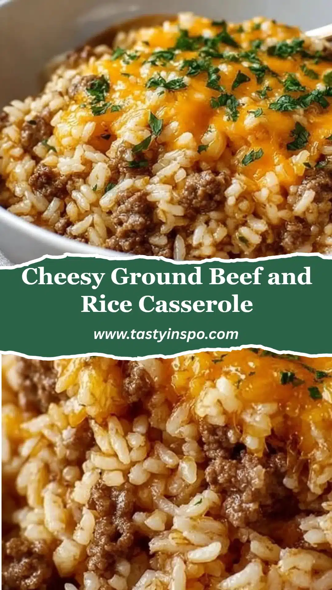 Cheesy Ground Beef and Rice Casserole (Easy Comfort Food) 3 Cheesy Ground Beef and Rice Casserole