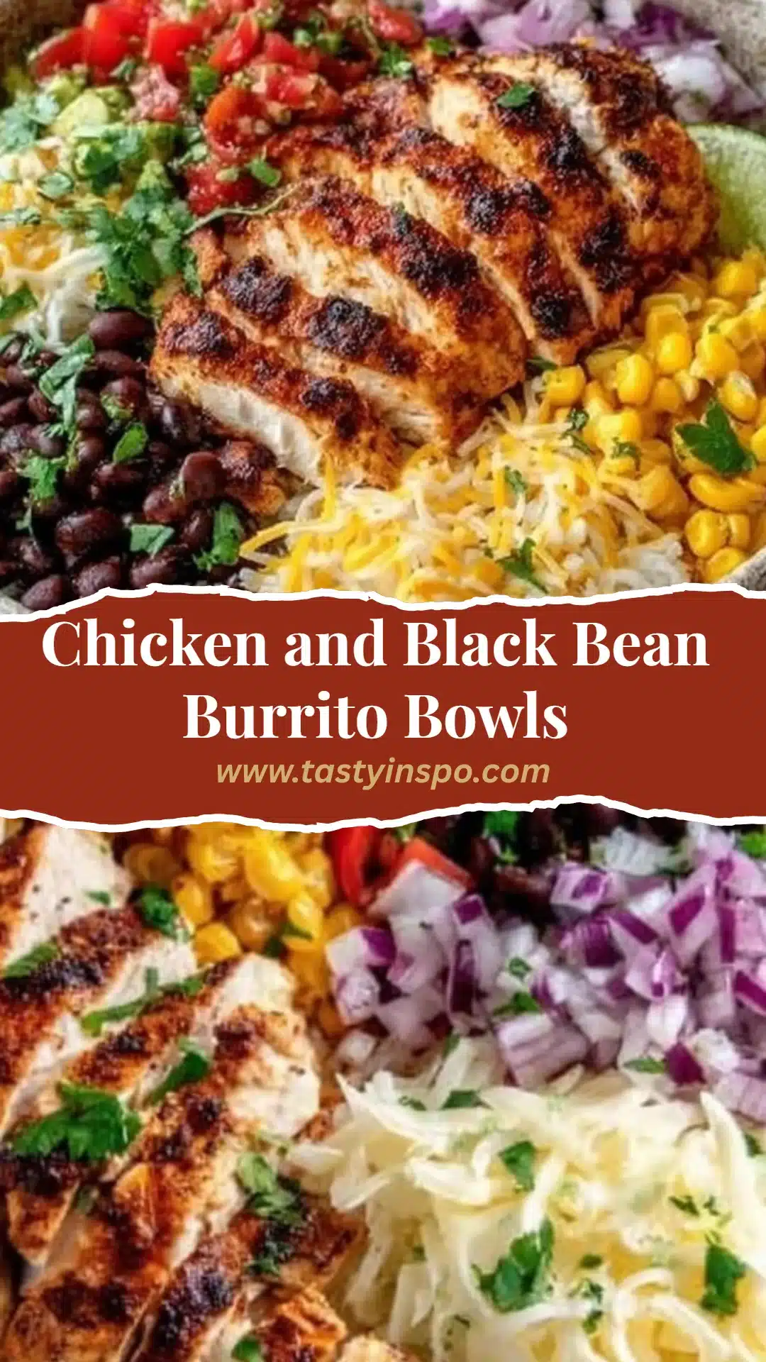 Easy Chicken and Black Bean Burrito Bowls (Better Than Takeout) 3 Chicken and Black Bean Burrito Bowls