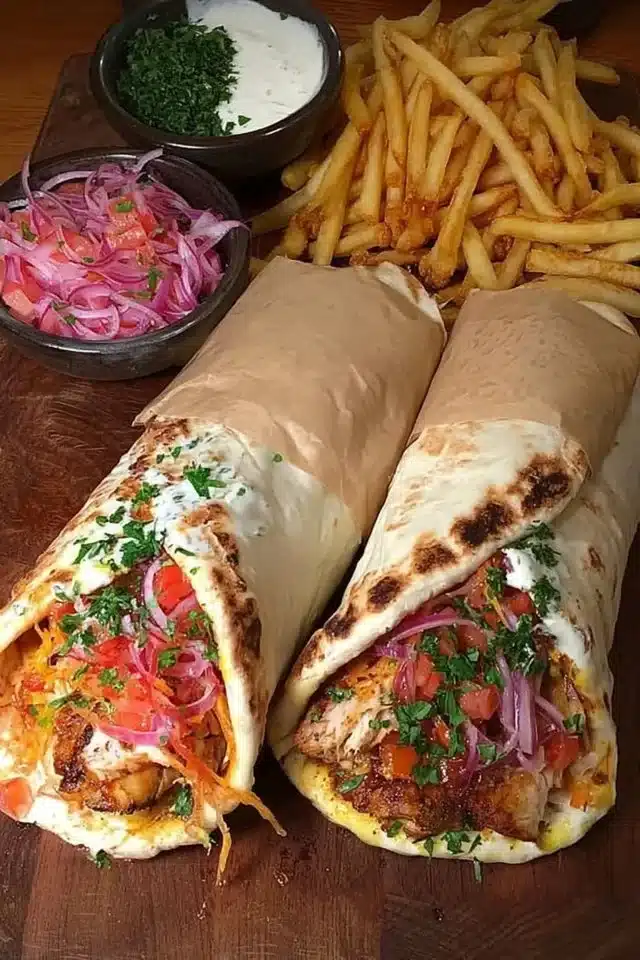 Chicken Shawarma Wrap (Simple Ingredients) 2 Chicken Shawarma Wrap