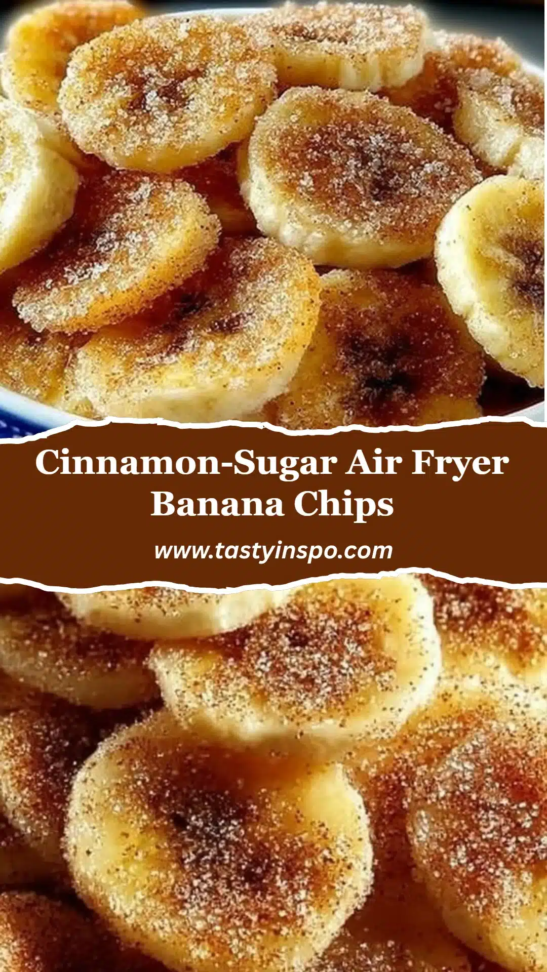 Cinnamon-Sugar Air Fryer Banana Chips