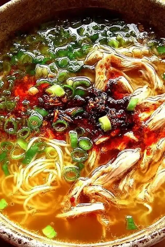 Easy Ginger Garlic Chicken Noodle Soup (Better Than Store-Bought) 2 Classic Ginger Garlic Chicken Noodle Soup
