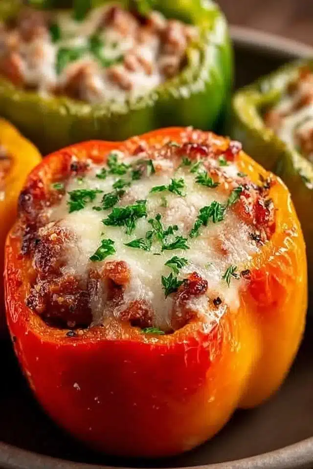 Classic Stuffed Peppers (Easy Family Dinner Recipe) 2 Classic Stuffed Peppers