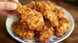 Copy Cat KFC Fried Chicken (Easy Step-by-Step Recipe) Homemade Copy Cat KFC Fried Chicken served on a plate