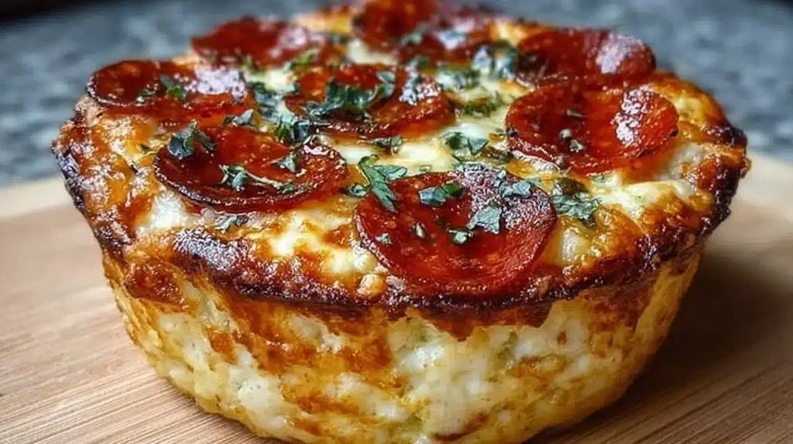 Best Cottage Cheese Pizza Bowl (Cheesy, Quick, Satisfying) 1 Delicious cottage cheese pizza bowl topped with fresh ingredients
