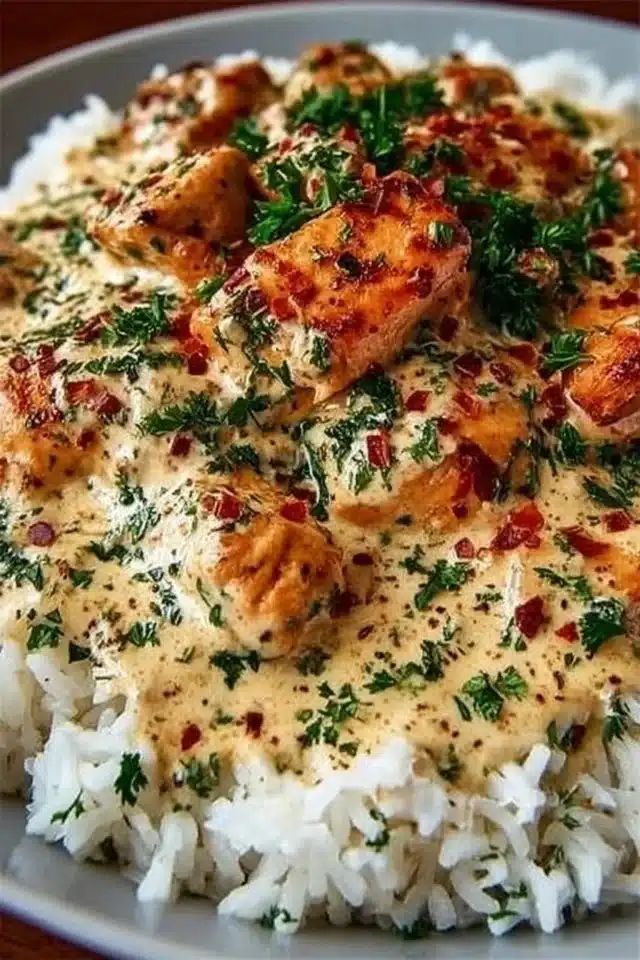 Easy Creamy Chicken and Rice Recipe (Ready in 30 Minutes) 2 Creamy Chicken and Rice