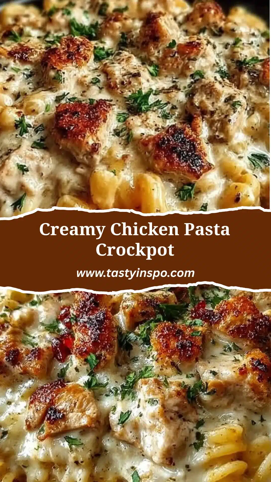 Creamy Chicken Pasta Crockpot (Easy Dump-and-Go) 3 Creamy Chicken Pasta Crockpot