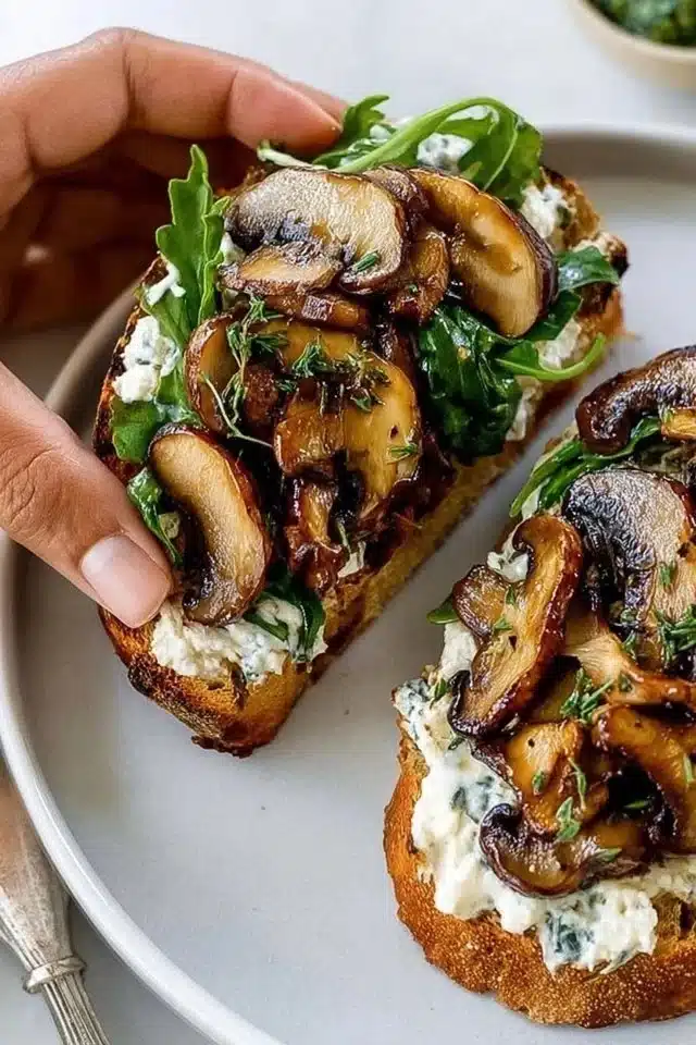 Creamy Mushroom Toast