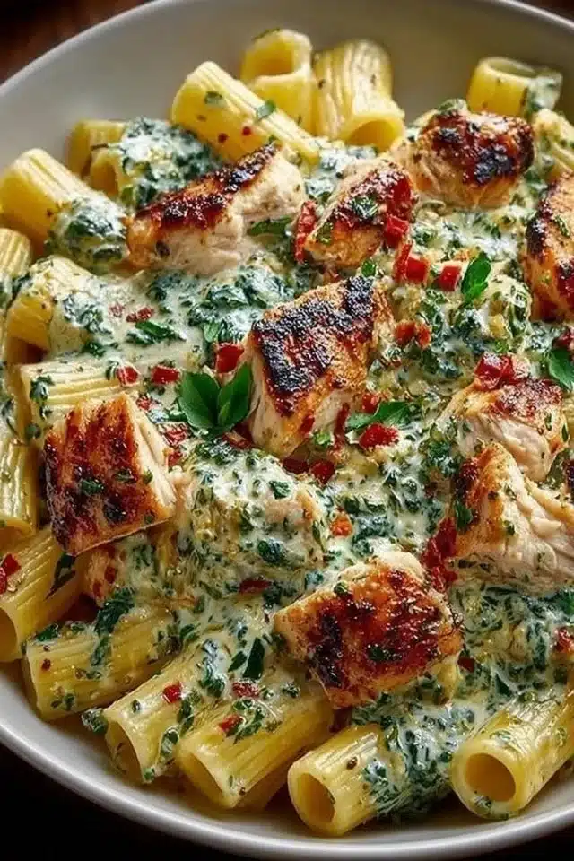 Creamy Pesto Chicken Pasta