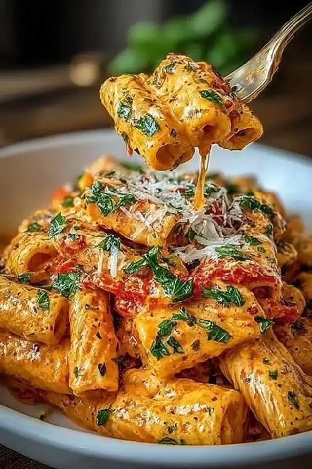 Creamy Tomato Garlic Pasta