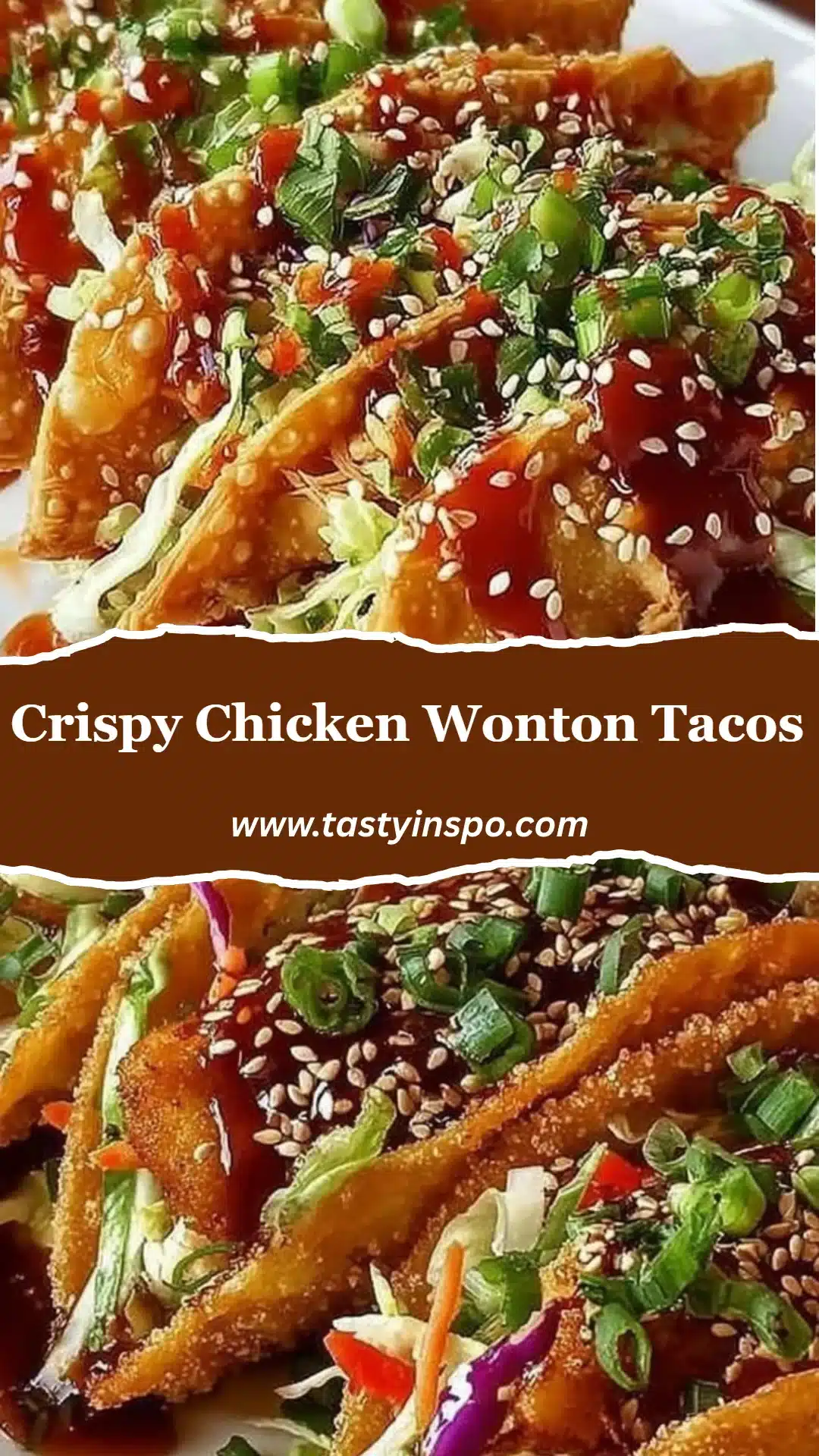 Easy Crispy Chicken Wonton Tacos (30-Minute Dinner) 3 Crispy Chicken Wonton Tacos