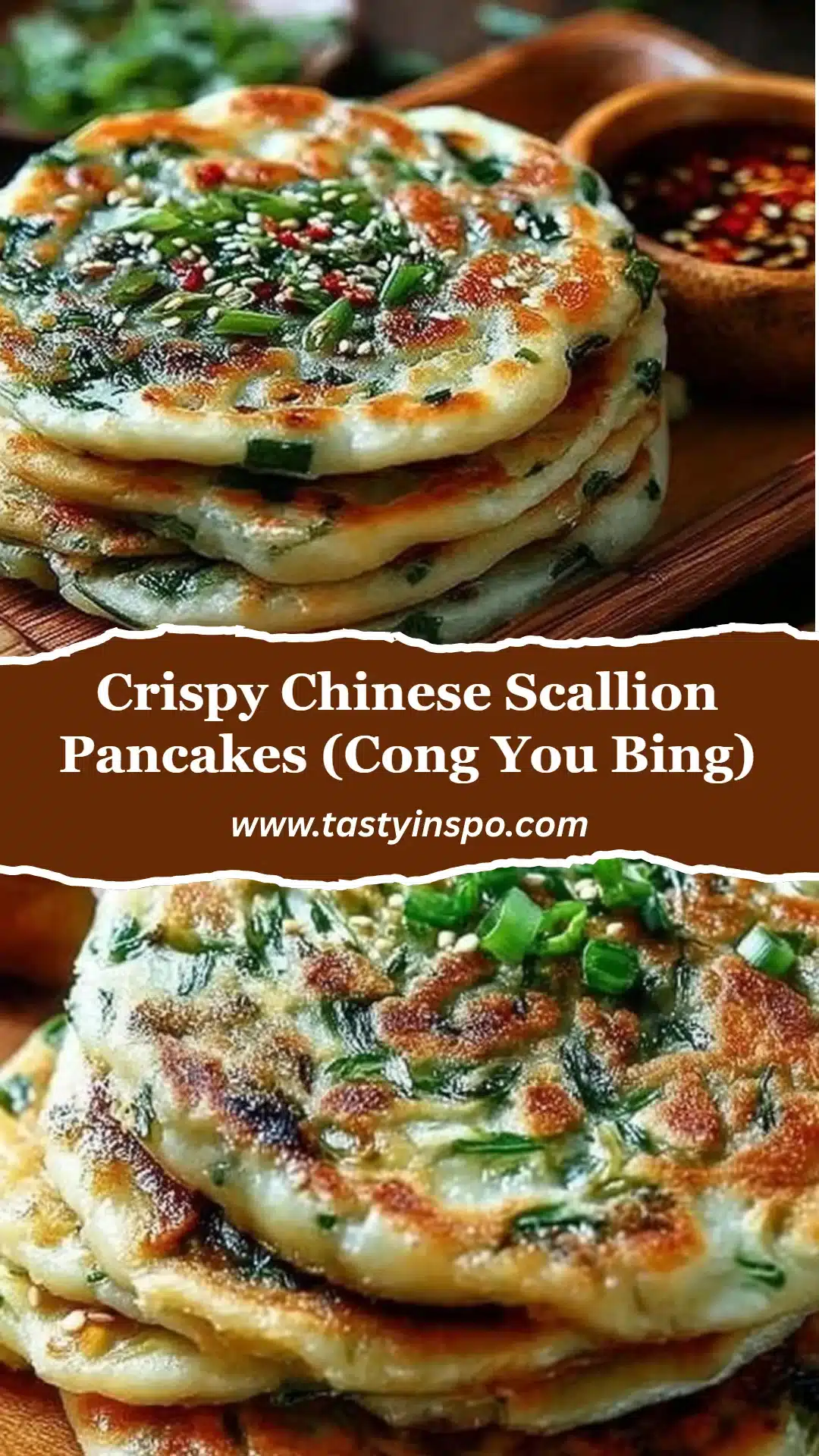 Crispy Chinese Scallion Pancakes (Cong You Bing)