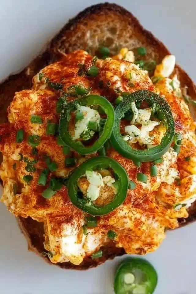 Crispy Egg Salad with Pickles and Dijon (Big Flavor) 2 Crispy Egg Salad