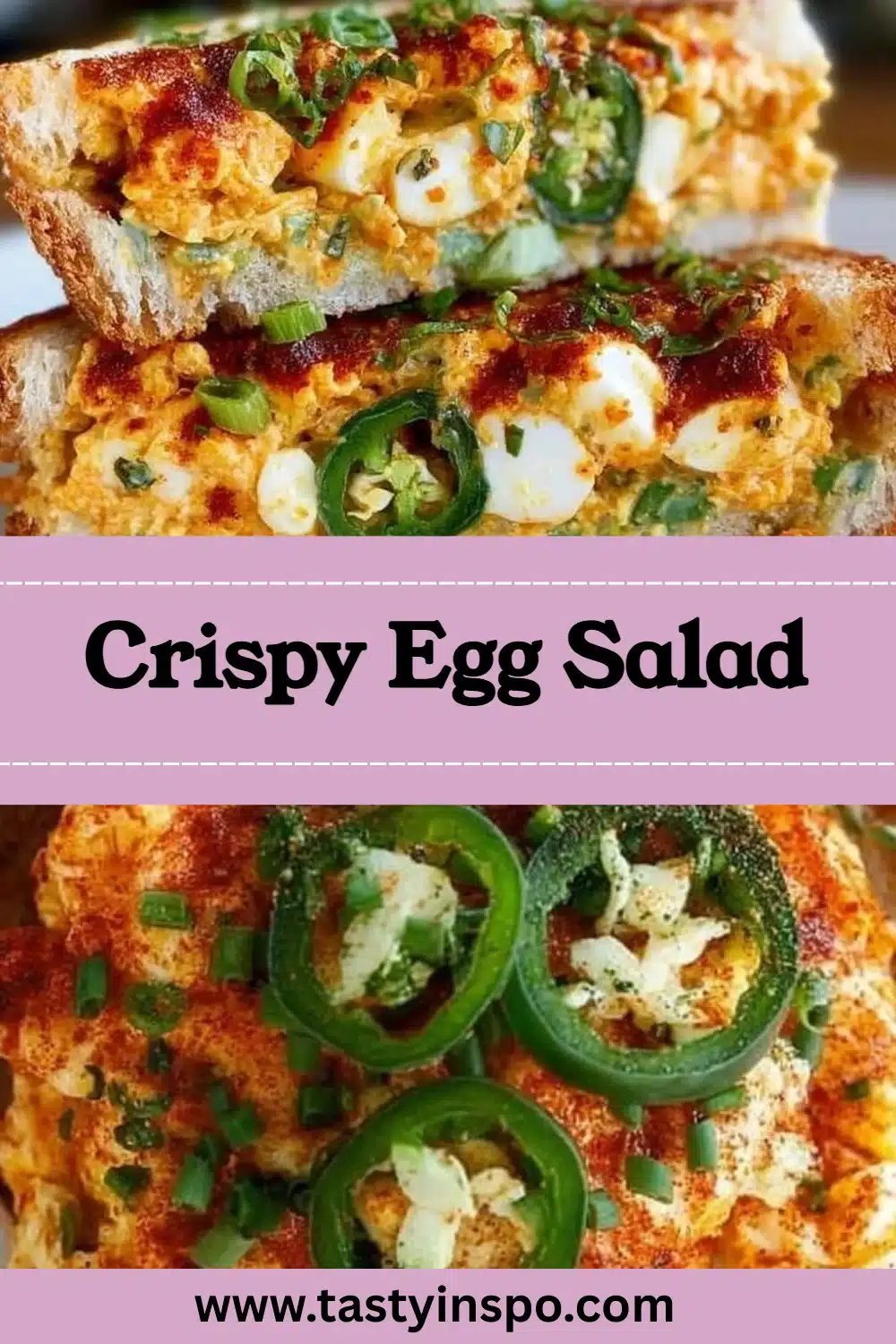 Crispy Egg Salad with Pickles and Dijon (Big Flavor) 3 Crispy Egg Salad