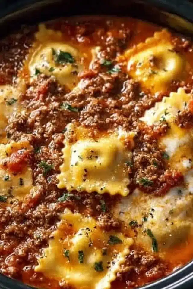 Crockpot Ravioli Lasagna: A Hands-Off, Flavor-Packed Comfort Food Masterpiece