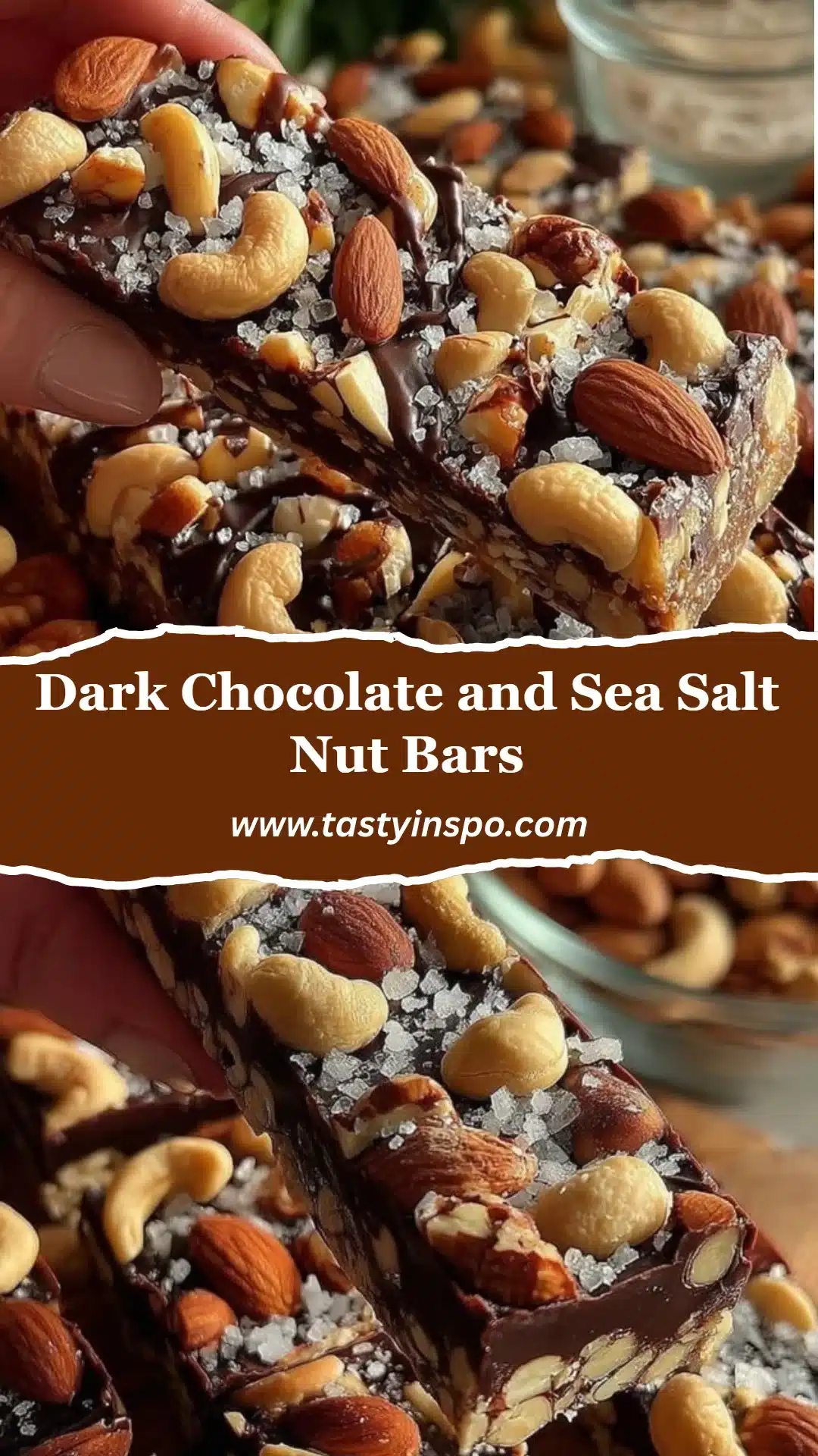 Dark Chocolate and Sea Salt Nut Bars