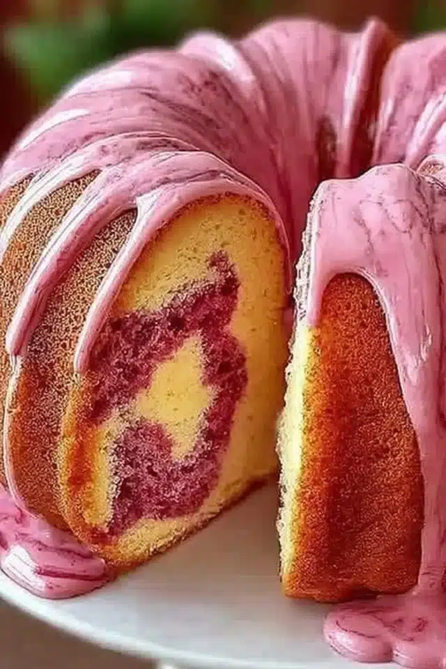 Delicious Strawberry Milkshake Pound Cake for Nostalgic Moments