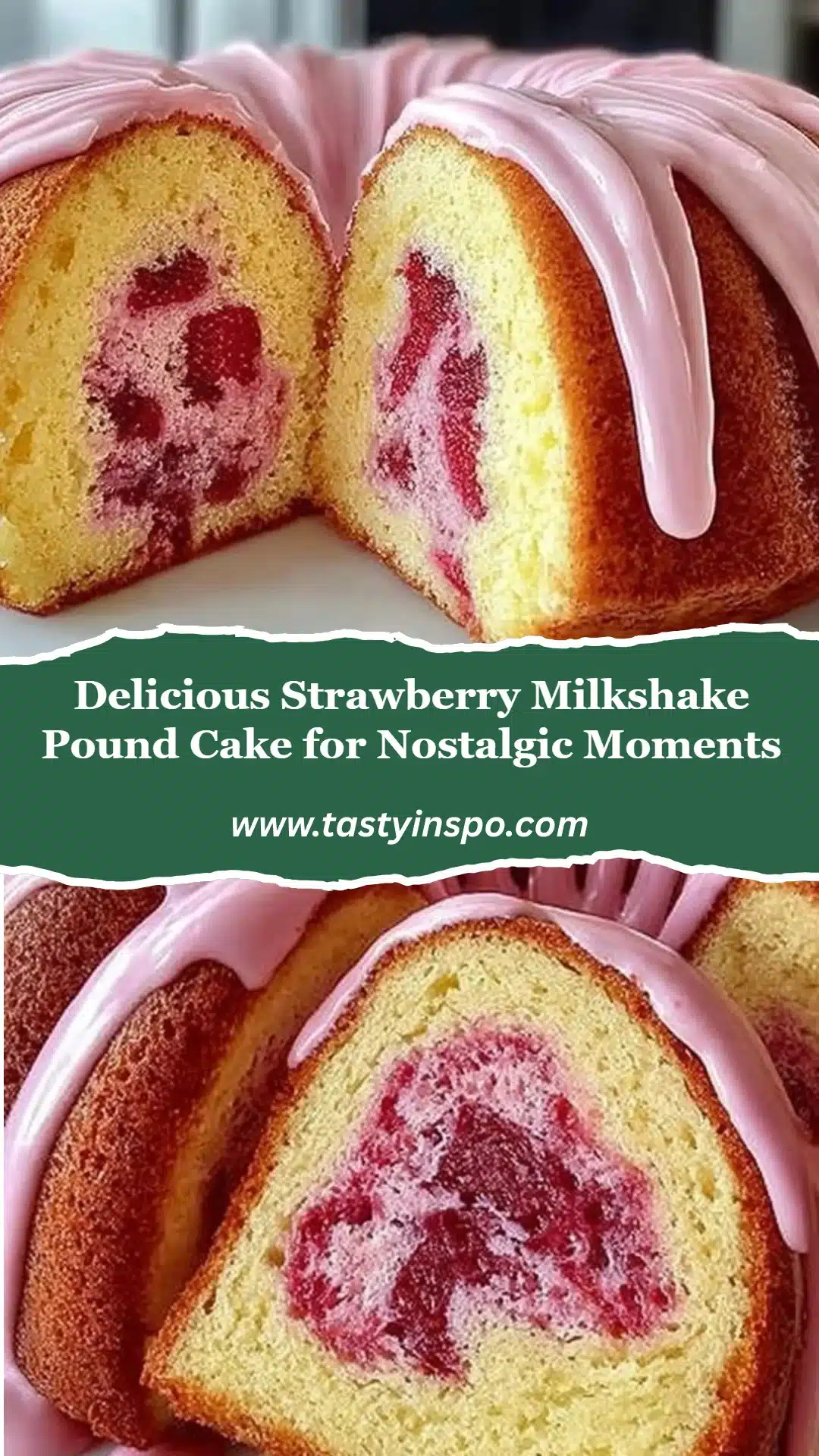 Easy Strawberry Milkshake Pound Cake (Bakery-Style at Home) 3 Delicious Strawberry Milkshake Pound Cake for Nostalgic Moments