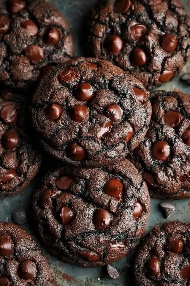 Double Chocolate Chip Cookies