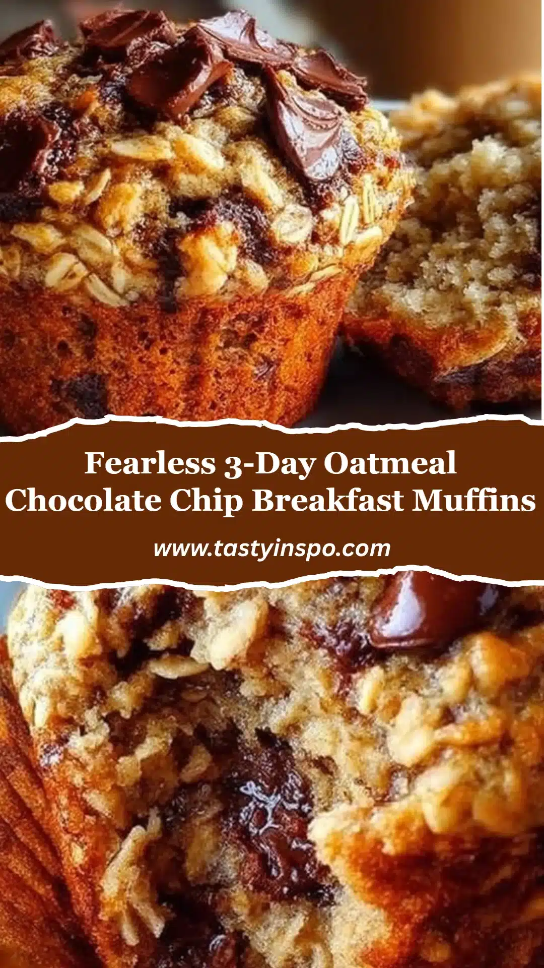 Fearless 3-Day Oatmeal Chocolate Chip Breakfast Muffins