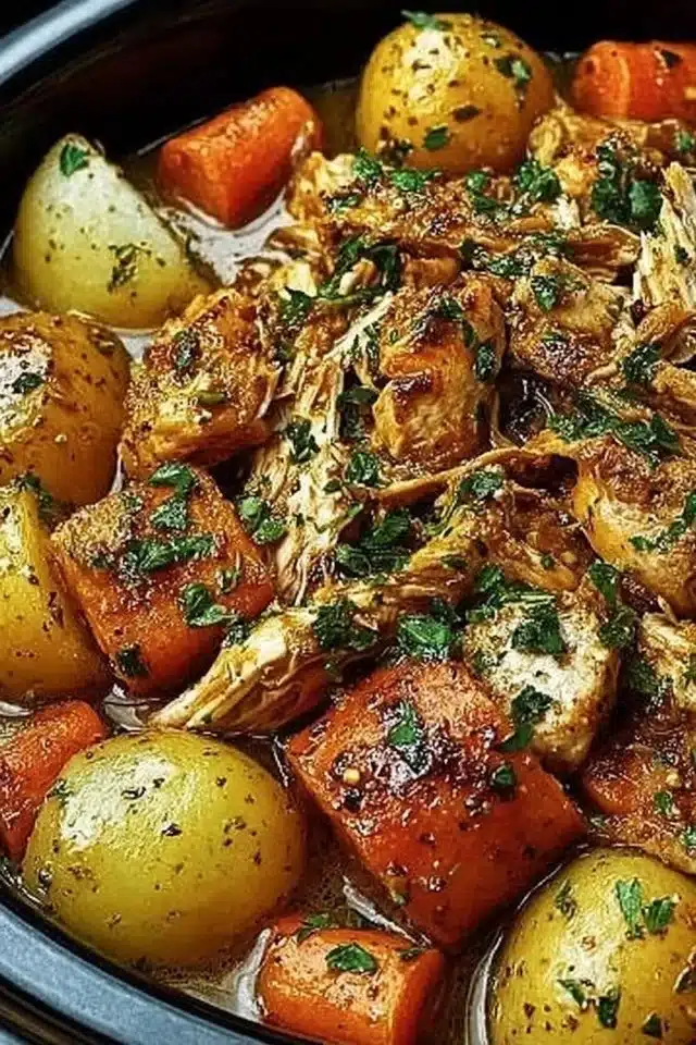Garlic Butter Chicken Crockpot Recipe: 6-Hour Magic for Tender Bliss
