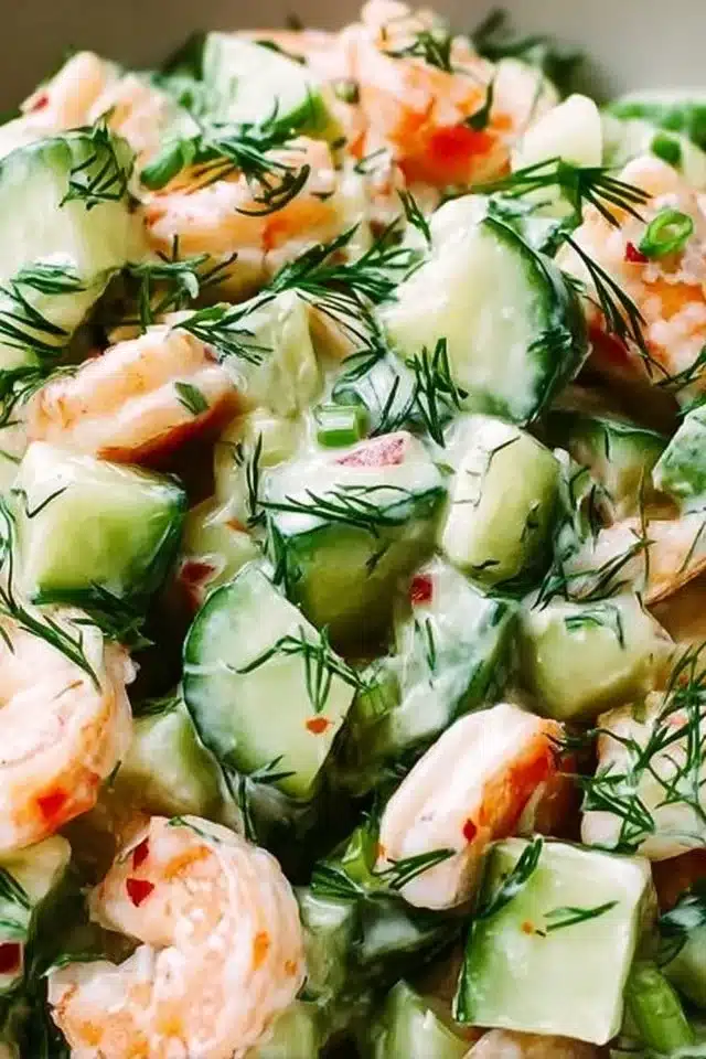 Easy Healthy Cucumber Shrimp Salad in 15 Minutes 2 Healthy Cucumber Shrimp Salad