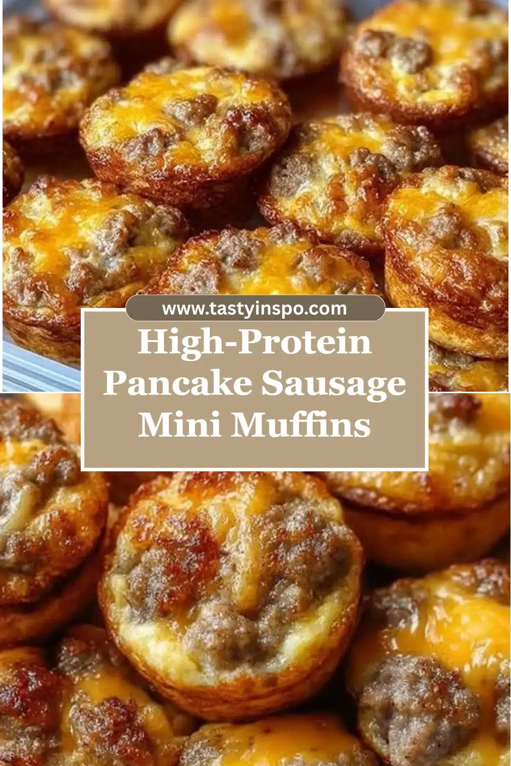 High-Protein Pancake Sausage Mini Muffins