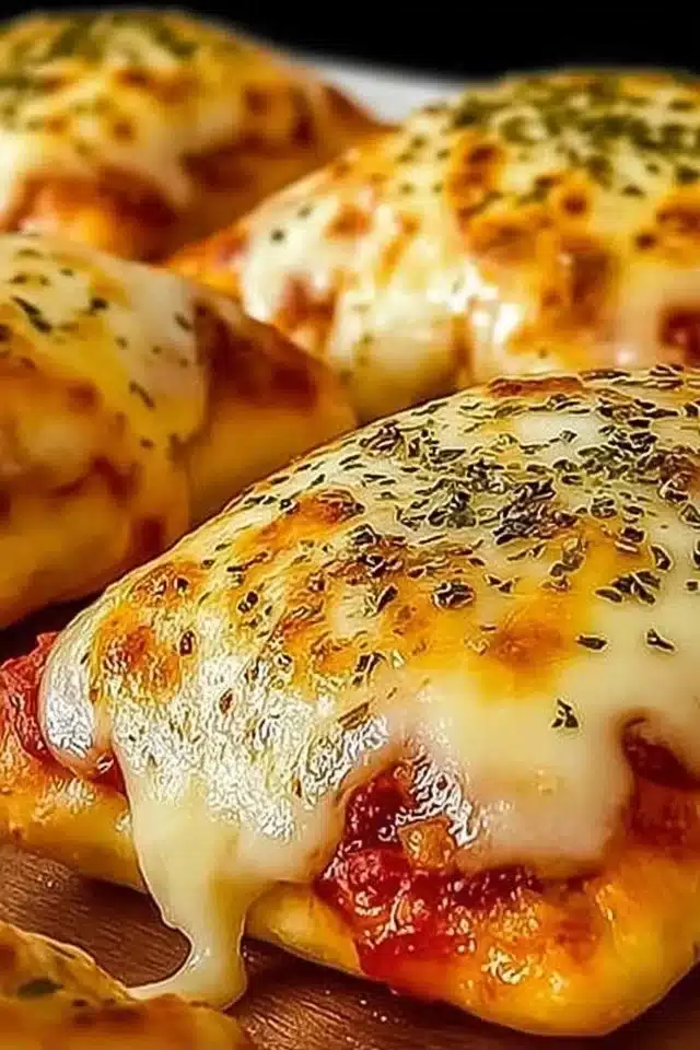Homemade Easy Cheesy Pizza Pockets