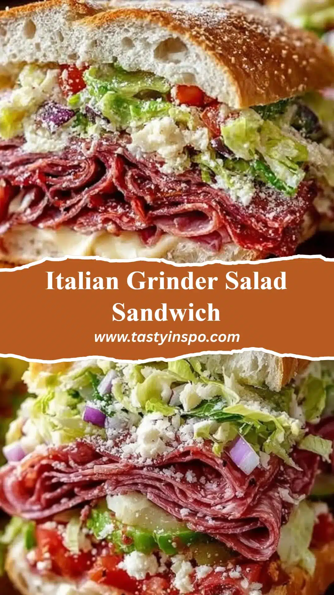 Italian Grinder Salad Sandwich