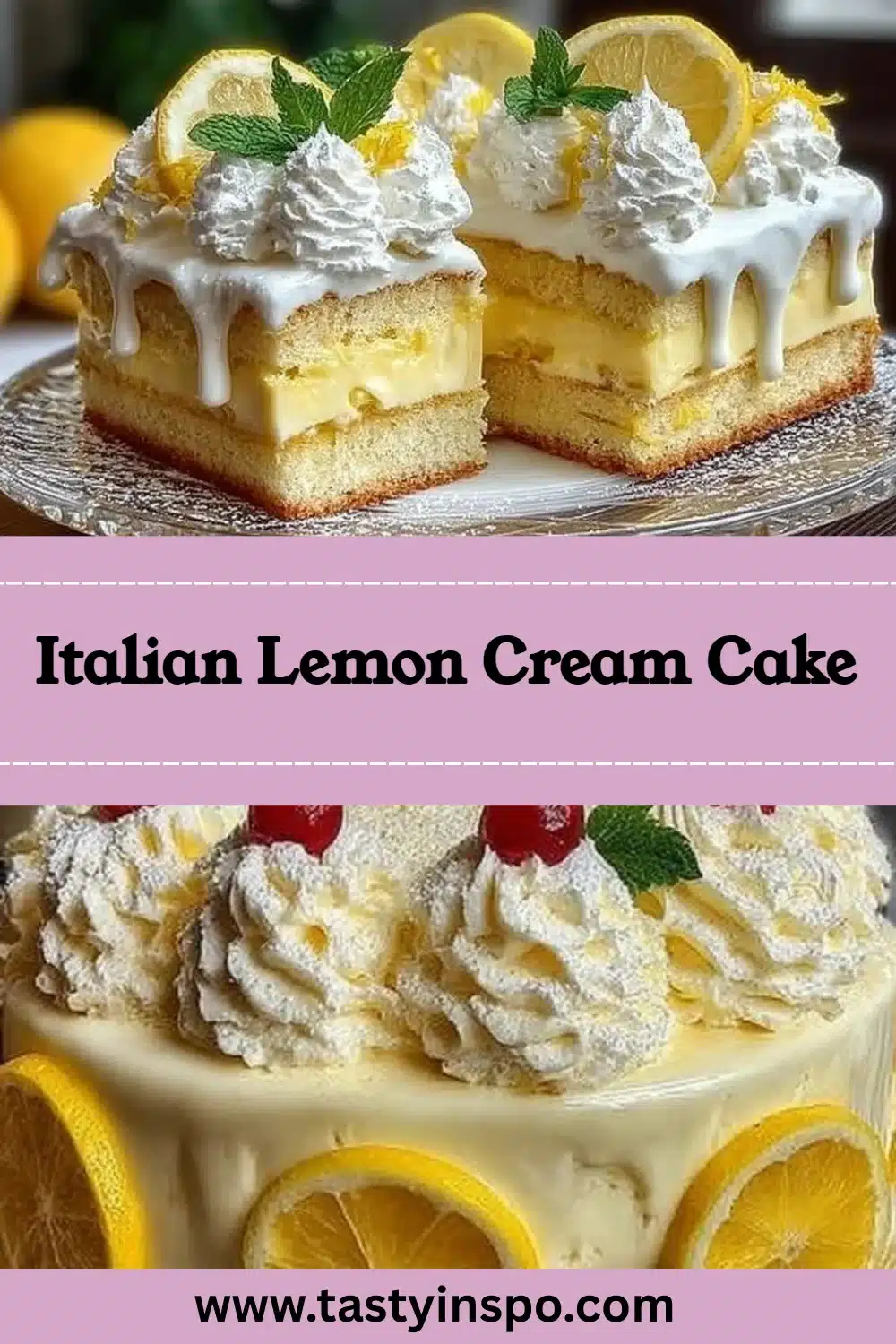 Italian Lemon Cream Cake