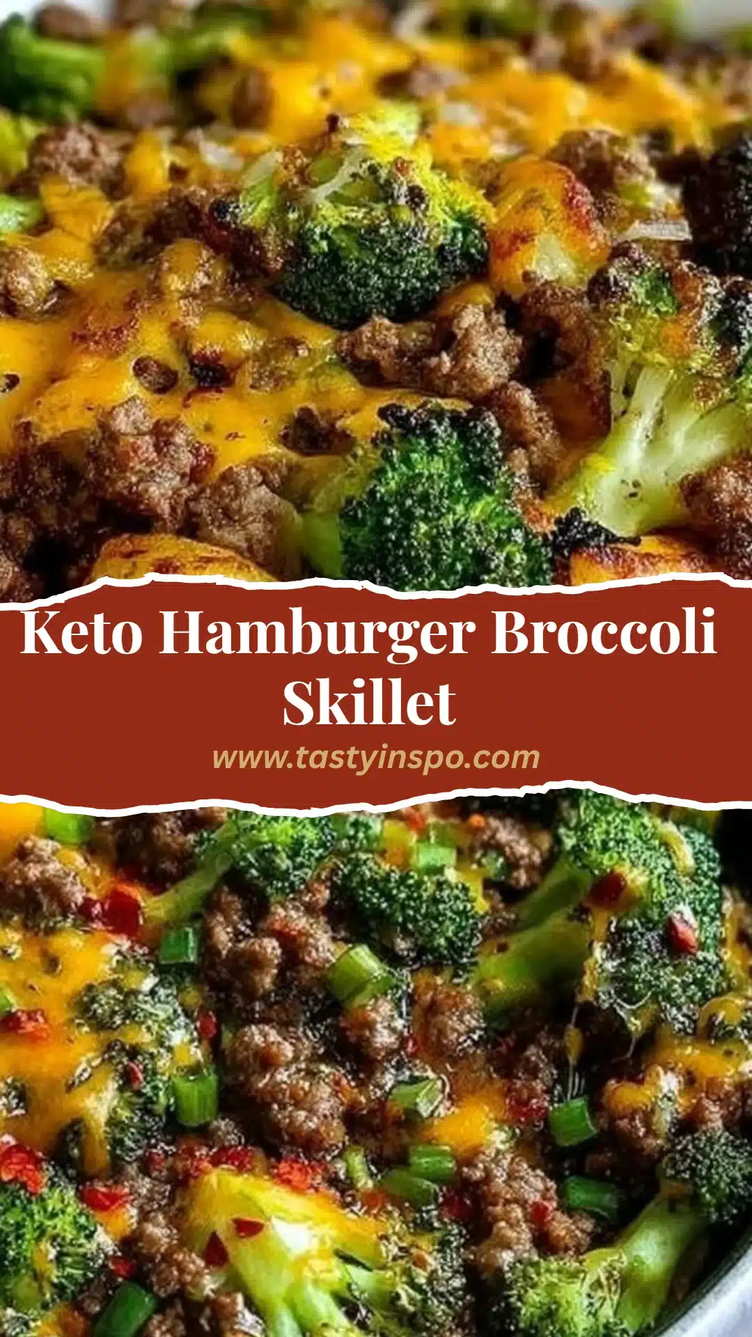 Keto Hamburger Broccoli Skillet (Easy, Cheesy One-Pan Dinner!) 3 Keto Hamburger Broccoli Skillet