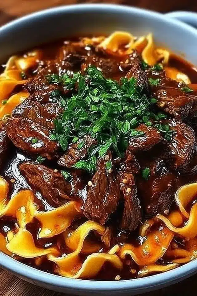 Korean Beef Noodles (Easy 20-Min Dinner) 2 Korean Beef Noodles