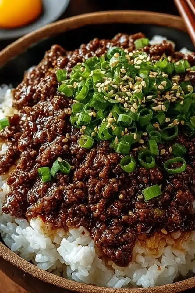 Korean Ground Beef Bowl