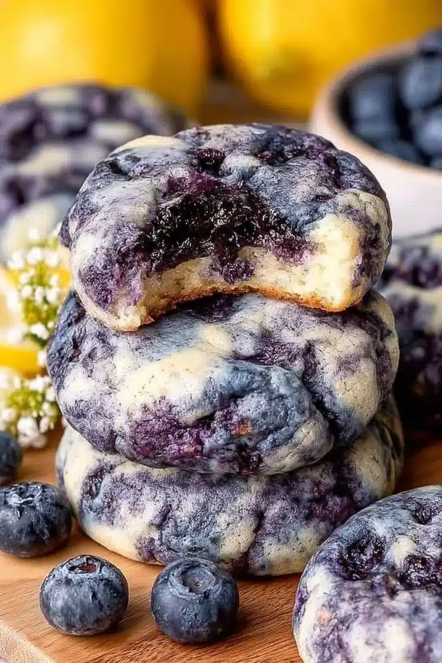 Lemon Blueberry Cheesecake Cookies
