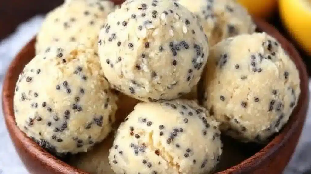Lemon Poppy Seed Energy Bites - a healthy and flavorful snack packed with energy.