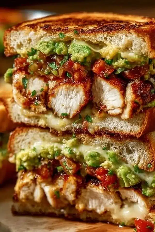 Loaded Chicken & Avocado Sandwich