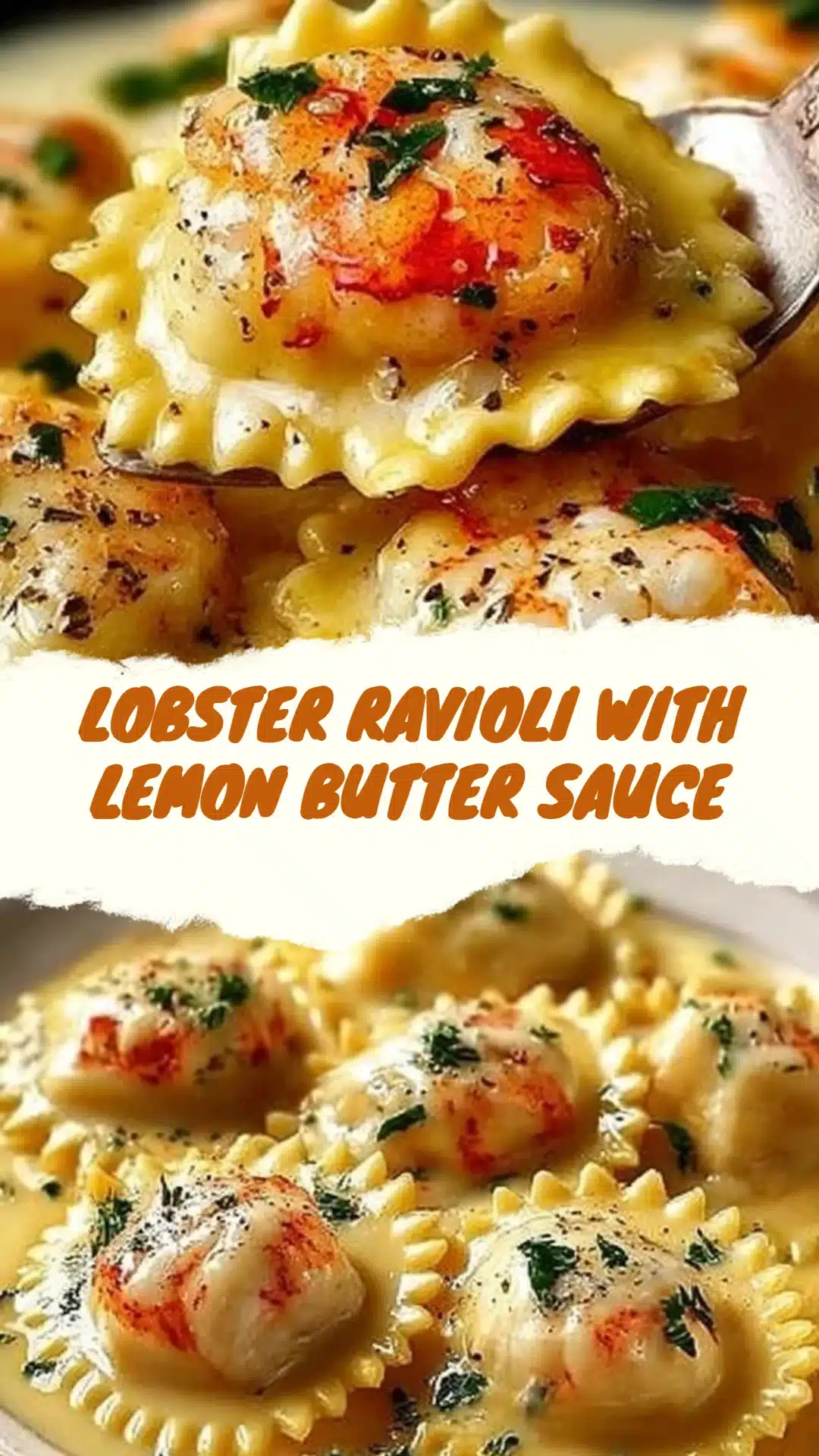 Easy Lobster Ravioli with Lemon Butter Sauce (20 Minutes) 3 Lobster Ravioli with Lemon Butter Sauce