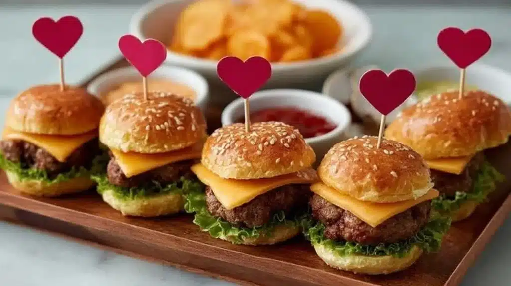 Delicious snacks for a Love Island watch party, featuring chips, dips, and finger foods.