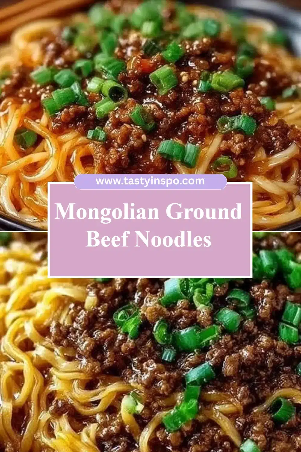 Mongolian Ground Beef Noodles (Better Than Takeout!) 3 Mongolian Ground Beef Noodles