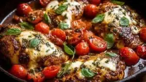 One-Pan Balsamic Chicken (Easy 30-Minute Dinner) One-pan balsamic chicken served with vegetables for a quick and easy dinner